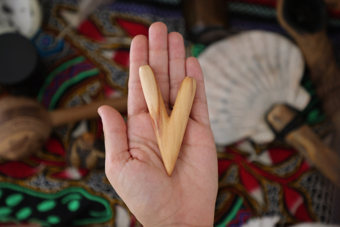 Wooden Kuripe Self Applicator
