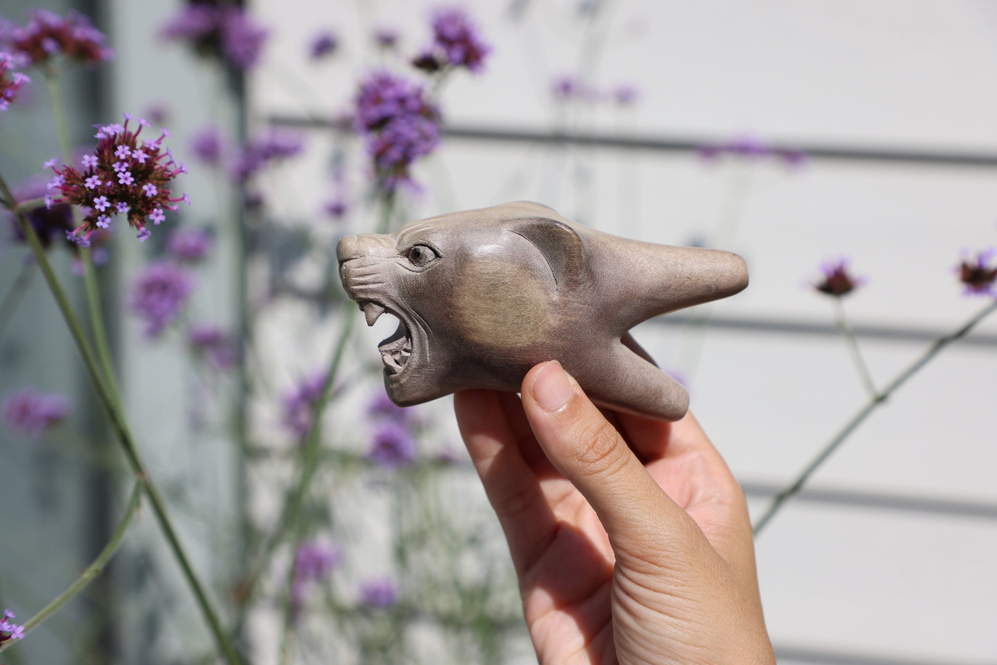 Wooden Kuripe Jaguar Self Applicator