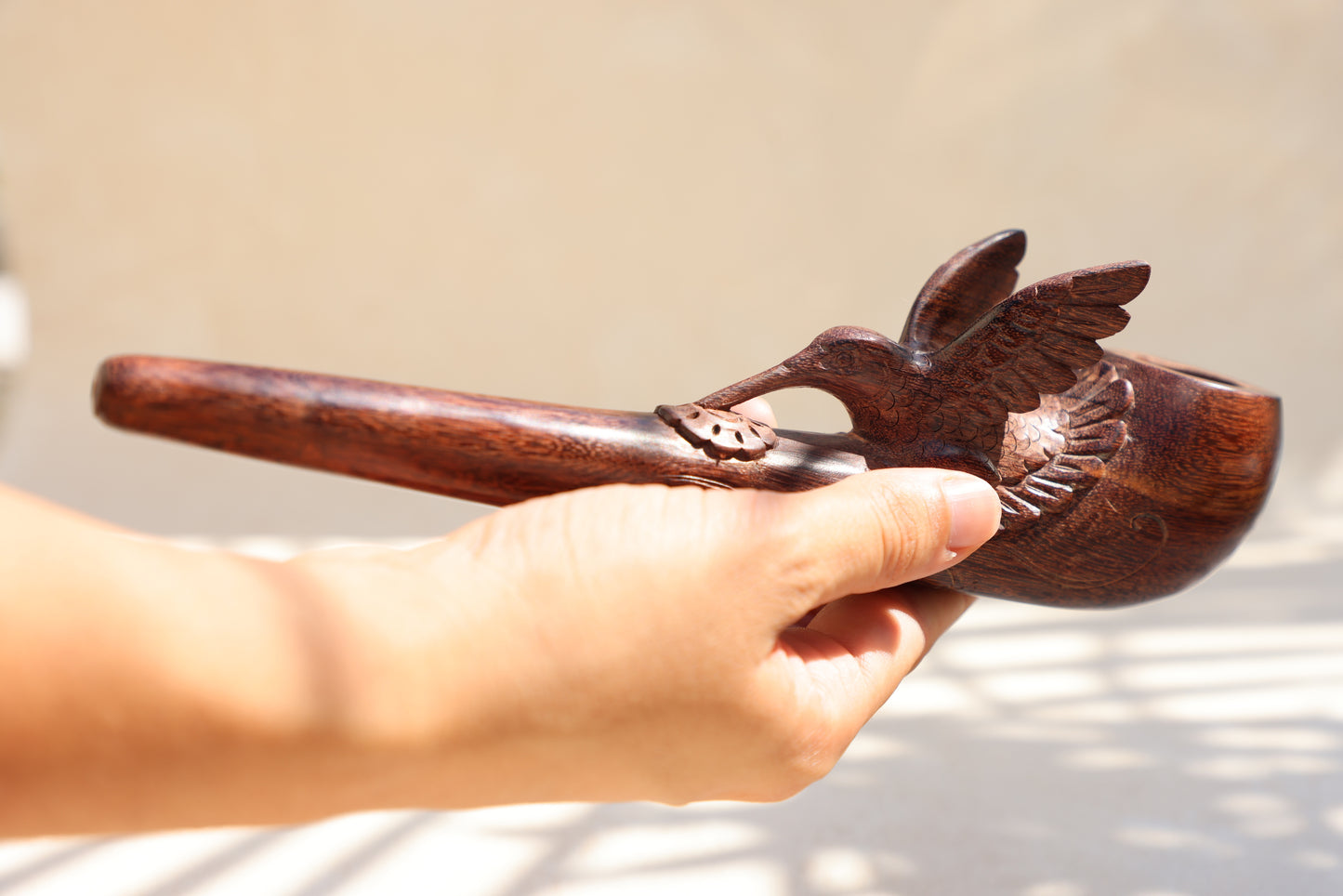 Humming Bird Wooden Ceremony Applicator