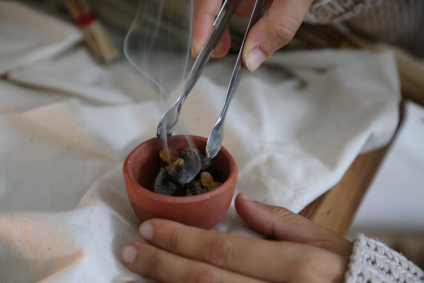 Terracotta Resin Burner