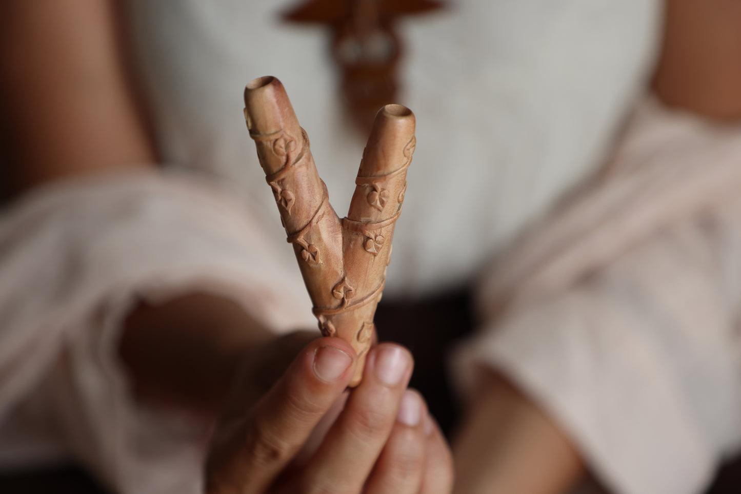 Wooden Vine of The Souls Kuripe Self Applicator