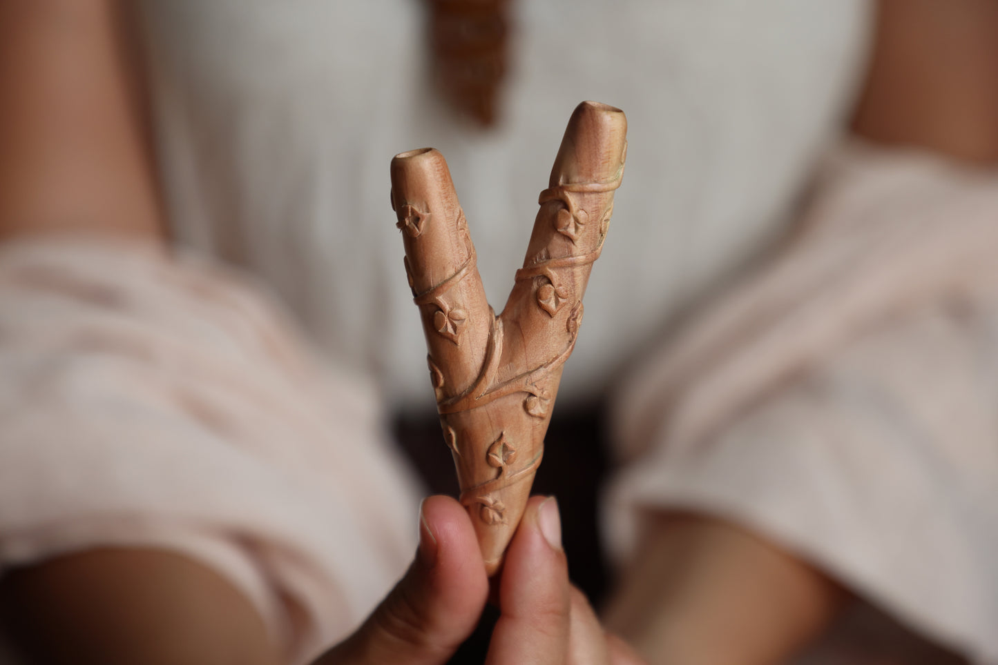 Wooden Vine of The Souls Kuripe Self Applicator