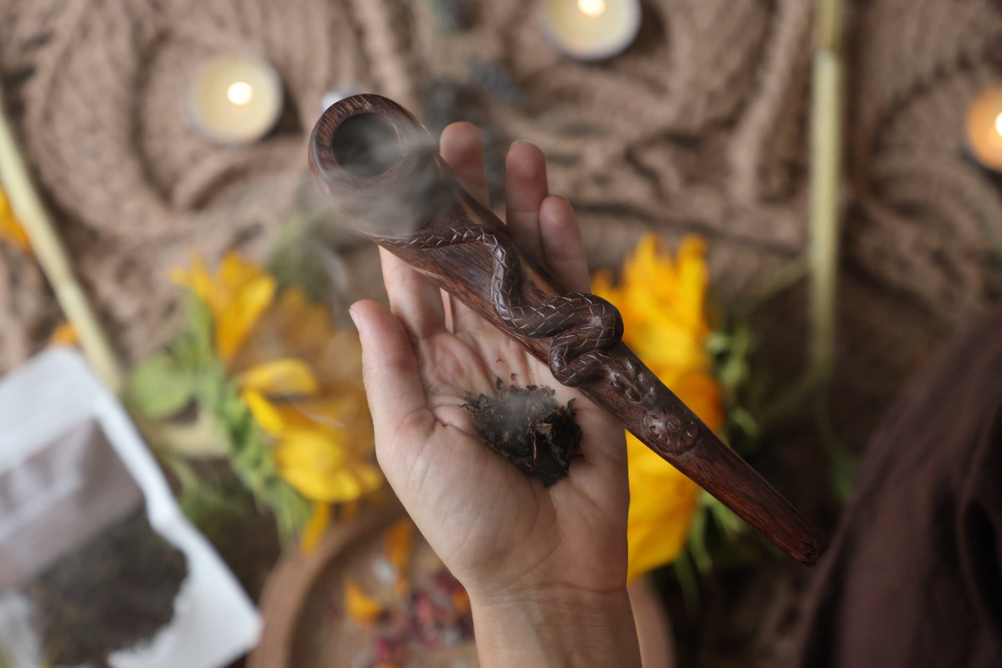 Snake Wooden Ceremony Applicator