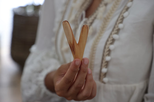 Wooden Kuripe Self Applicator