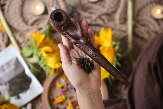 Humming Bird Wooden Ceremony Applicator